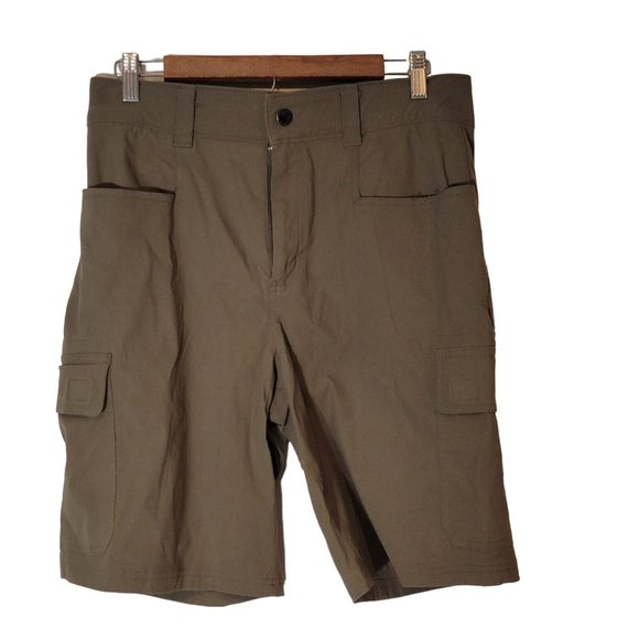 Orvis Cargo Hiking‎ Shorts Size 32 Green 7 Pockets Moisture Wicking - Picture 2 of 5